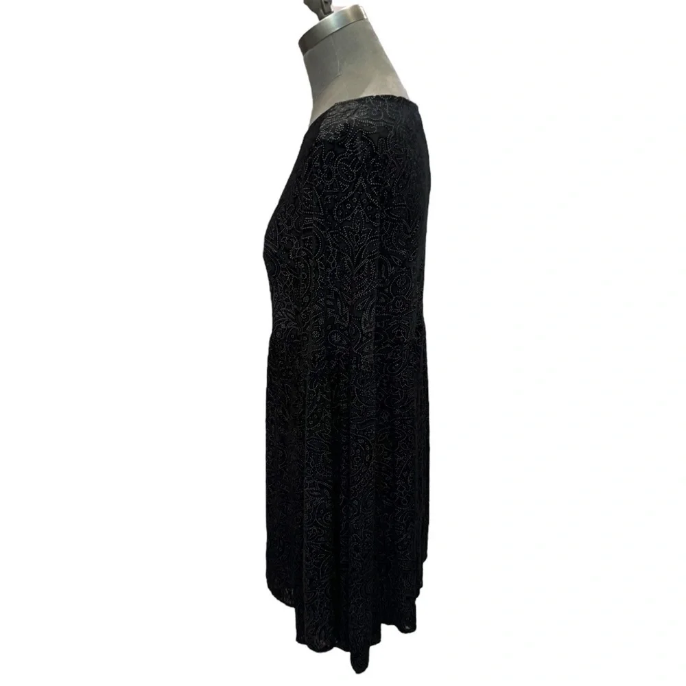 Cupcakes & Cashmere Janna Velvet Mini Dress Bell Sleeve S NWT